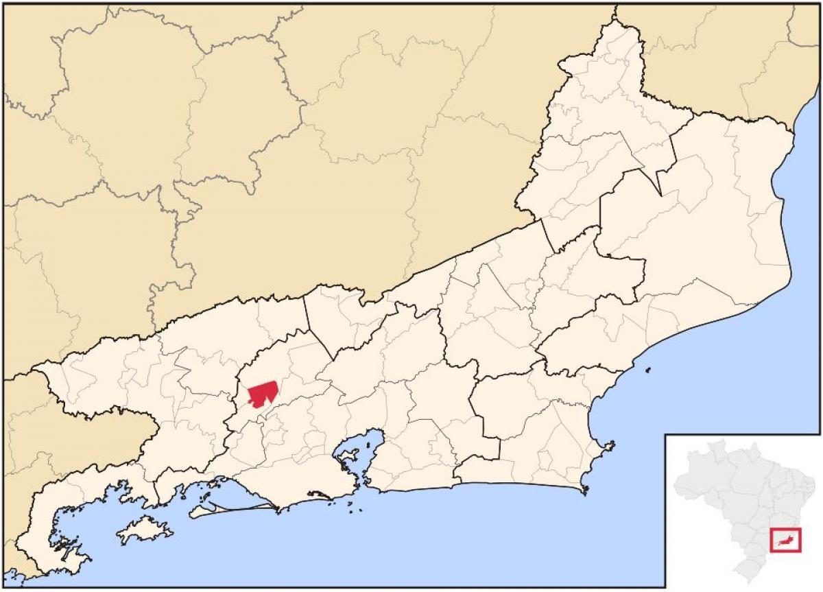 Карта Энженьейру-Паўлу-ды-Фронтин