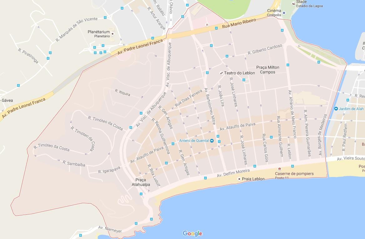 Карта Леблон