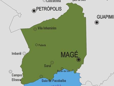 Карта муніцыпалітэта magé дастаўка