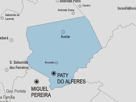 Карта паці рабіць муніцыпалітэт alferes з