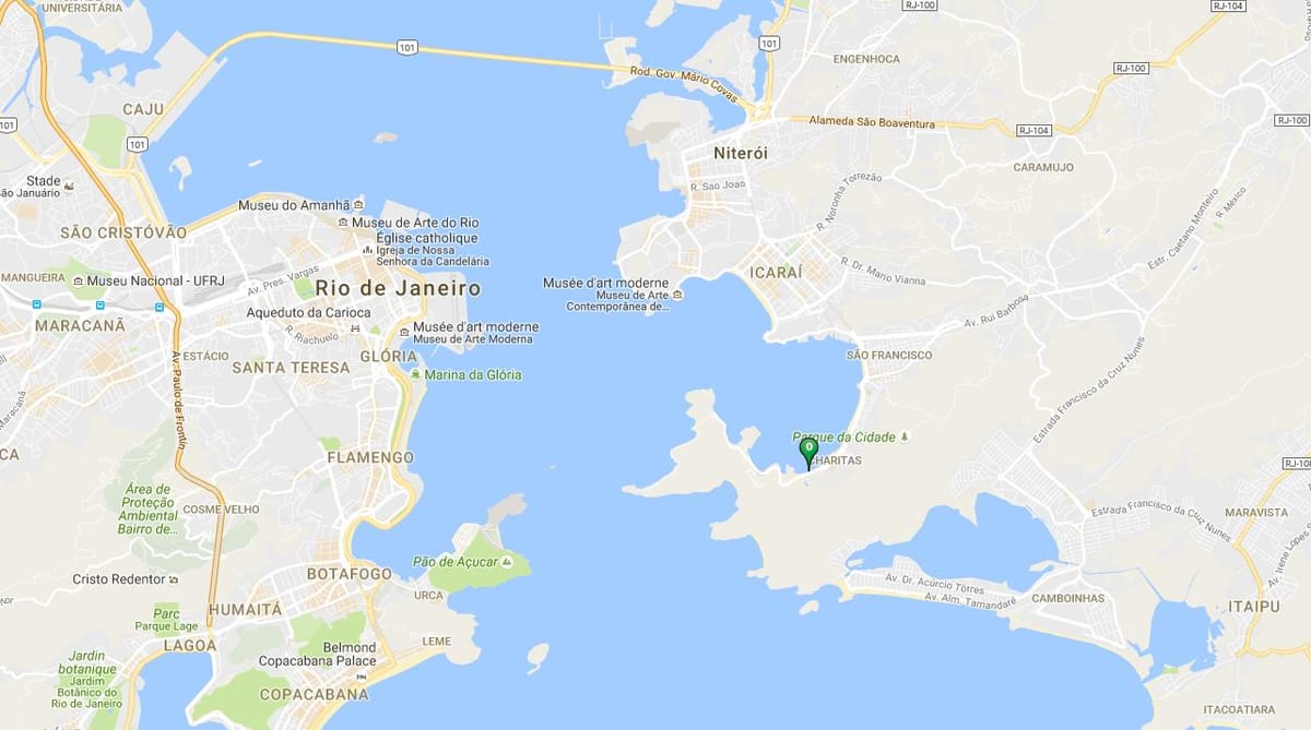 Карта пляжу Samanguaia