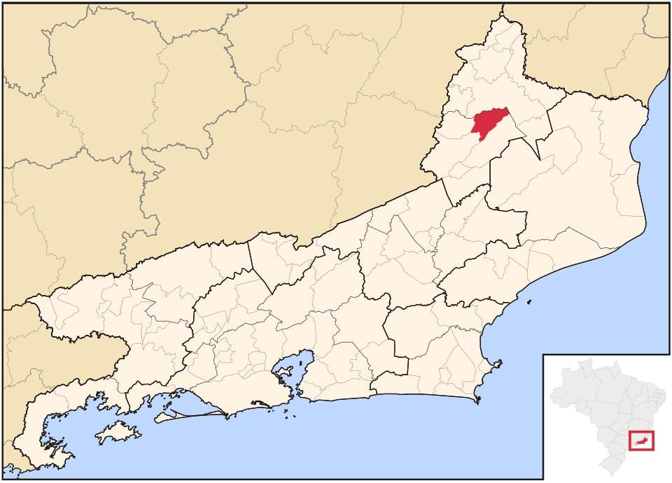 Карта Сан-Хасэ-дэ-Ubá