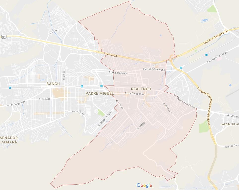 Карта Realengo