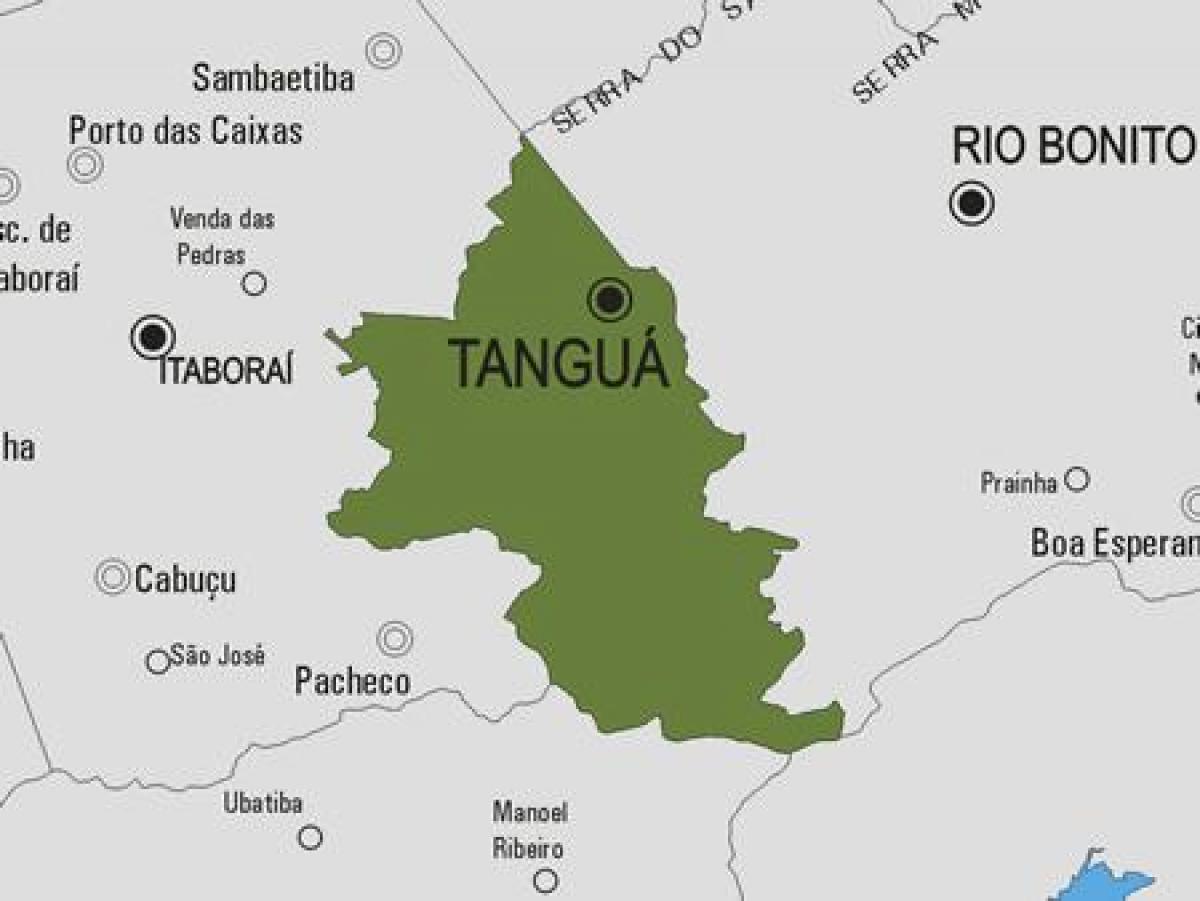 Карта муніцыпалітэта Tanguá