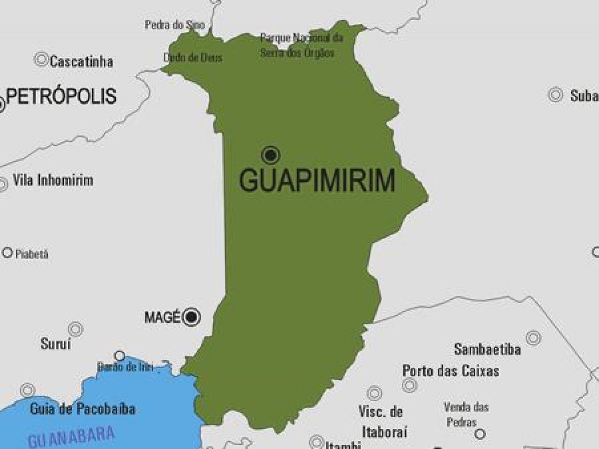 Карта муніцыпалітэта Гуапимирин
