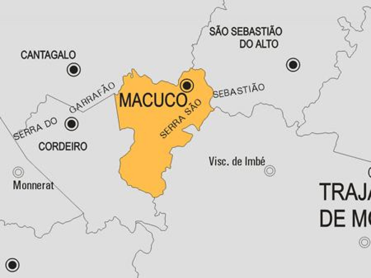 Карта муніцыпалітэта Макуко