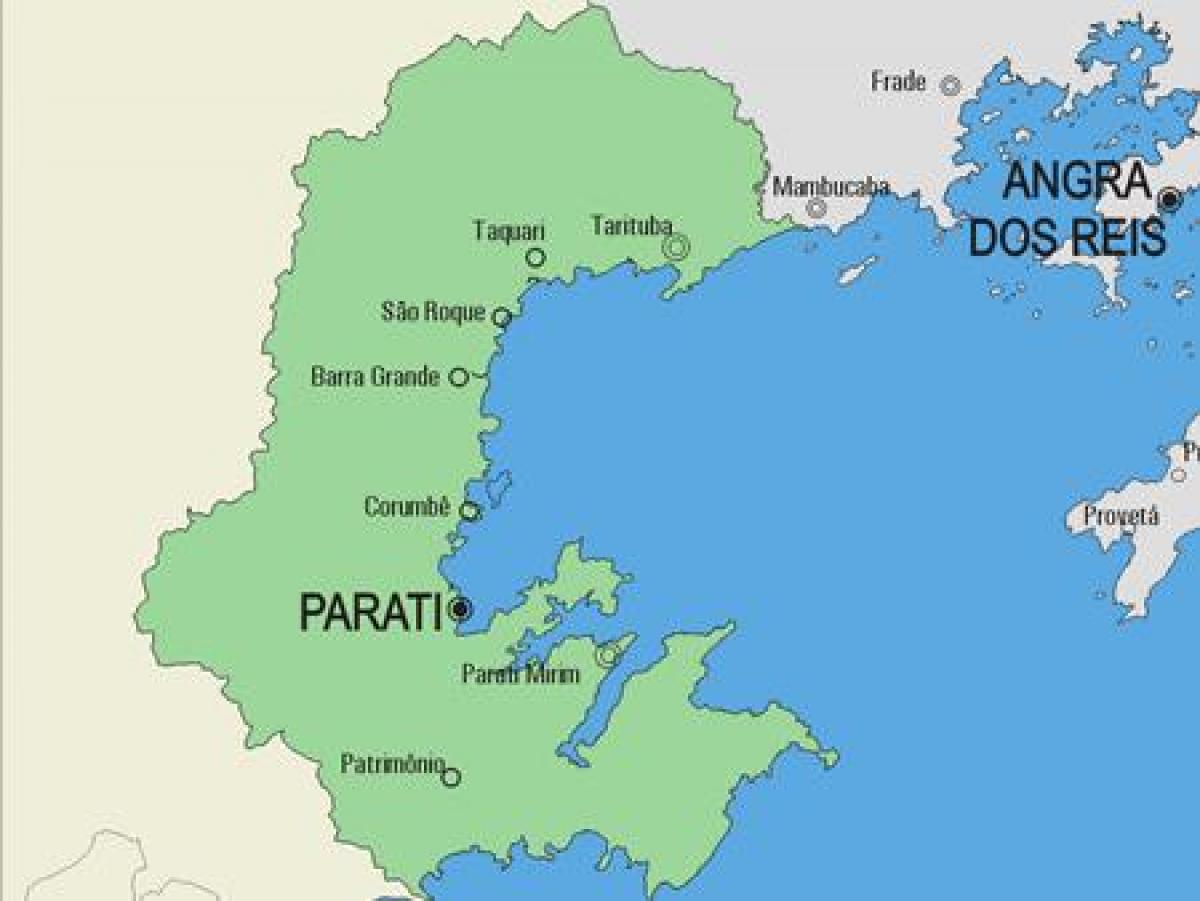 Карта муніцыпалітэце Парати