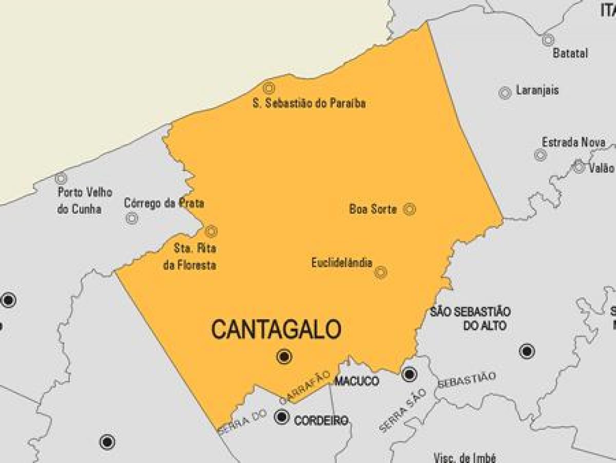 Карта Комендадора Леві Гаспаран муніцыпалітэт