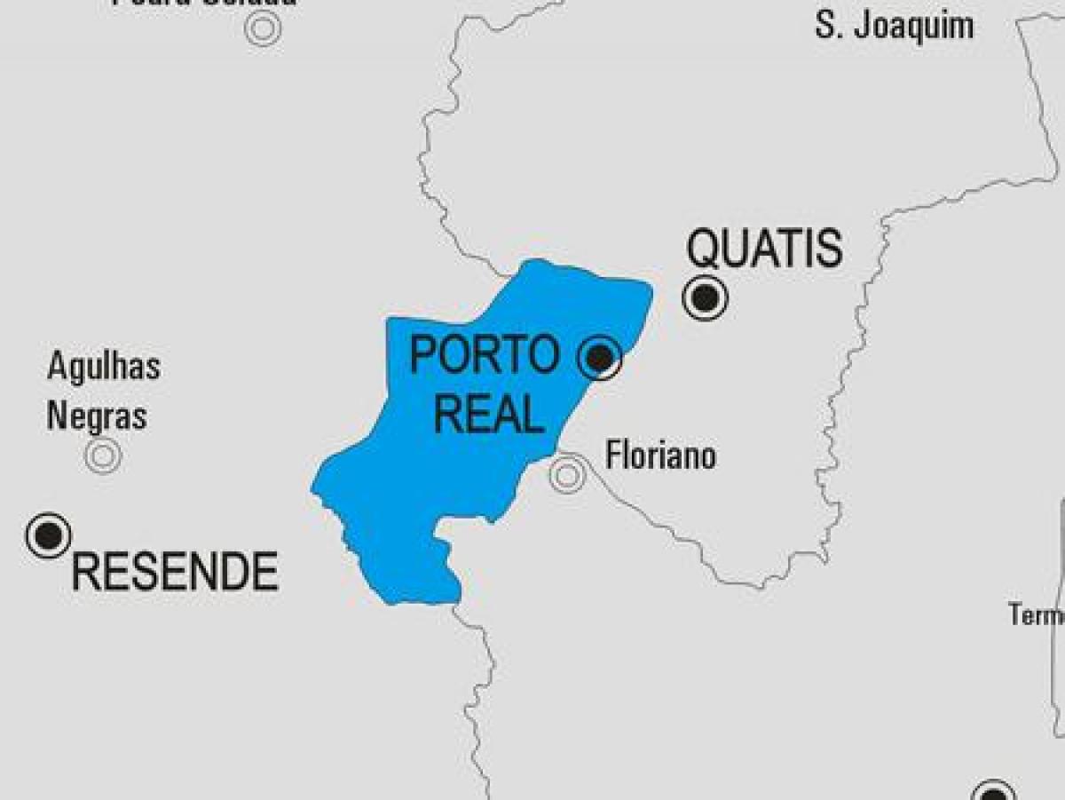 Карта Порту-Рэал муніцыпалітэт