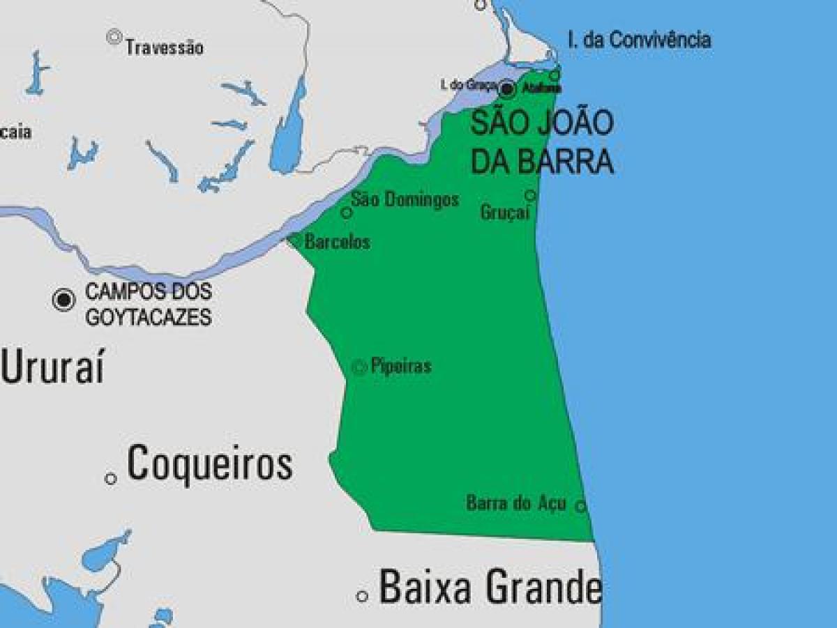 Карта Сан-Жуан-так-Барра муніцыпалітэт