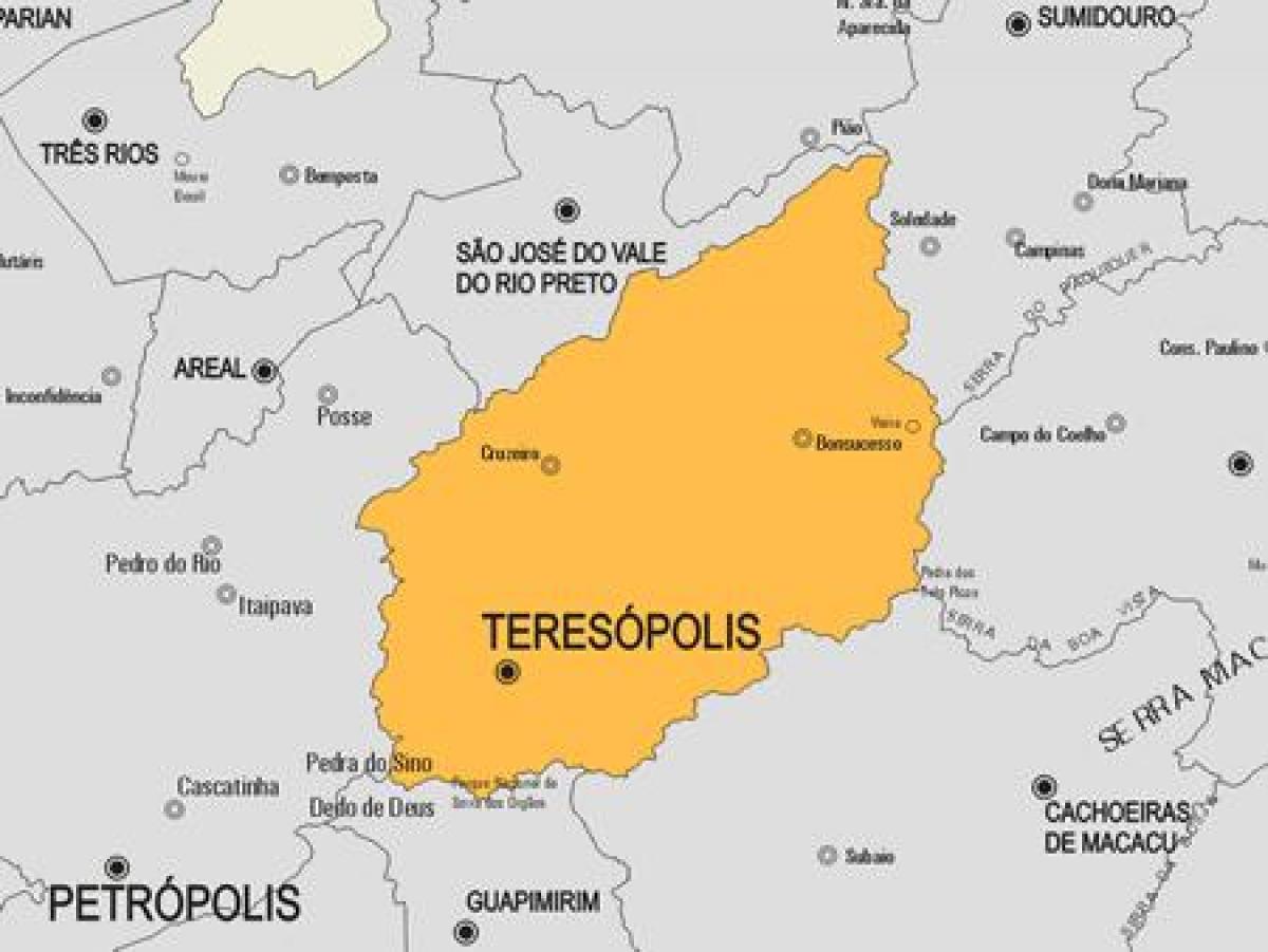 Карта муніцыпальнага адукацыі горада Терезополис
