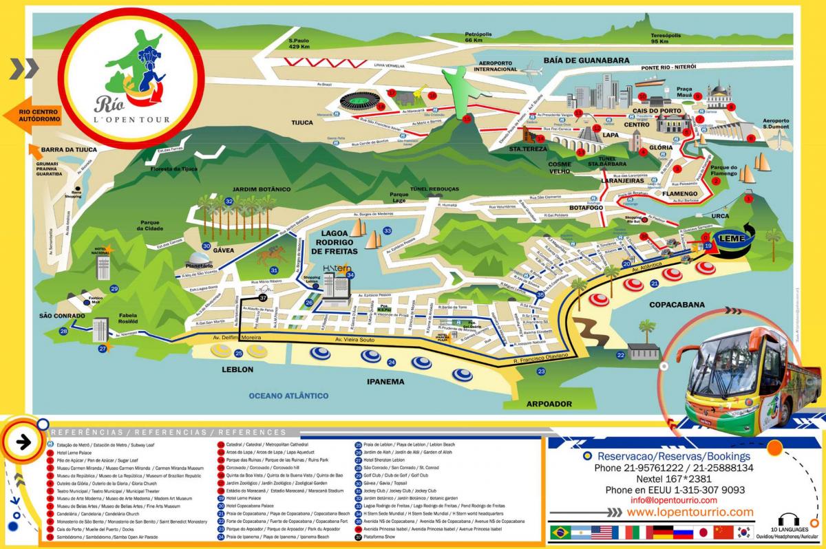 Карта Экскурсійны аўтобус Рыа-дэ-Жанейра