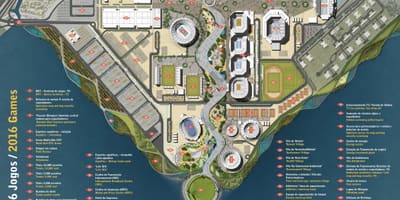 Карта Алімпійскага парку