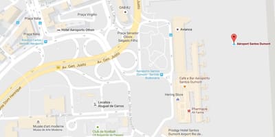 Карта аэрапорта Сантас-Дюмон