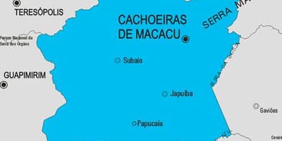 Карта кашуэйрас-дзі-Макаку муніцыпалітэт
