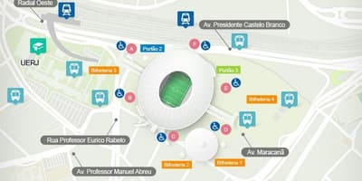 Карту стадыёна "Маракана" тоўстая