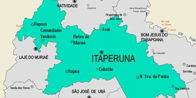 Карта муніцыпалітэта Итаперуна