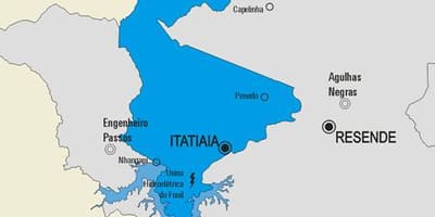 Карта муніцыпалітэта Итатиая
