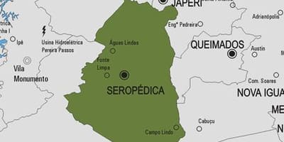 Карта муніцыпалітэт каму то seropédica