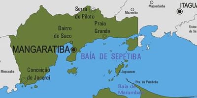 Карта муніцыпалітэта Мангаратиба
