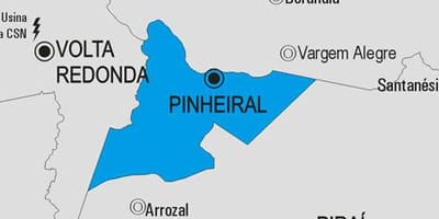 Карта муніцыпалітэта Пиньейрал