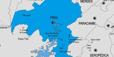 Карта муніцыпалітэта Пираи