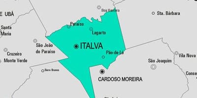 Карта муніцыпалітэта Italva