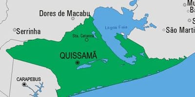 Карта муніцыпалітэта Quissamã