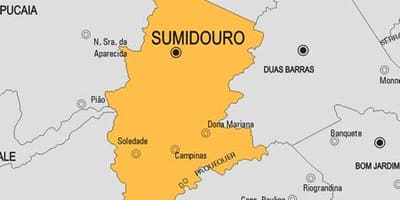 Карта муніцыпалітэта Sumidouro