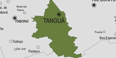 Карта муніцыпалітэта Tanguá