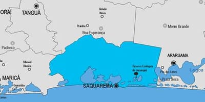 Карта муніцыпалітэце Сакуарема
