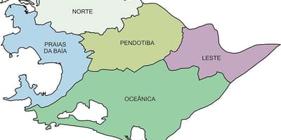 Карта рэгіёнаў Нитерой