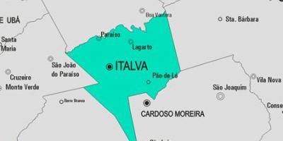 Карта муніцыпалітэта Italva