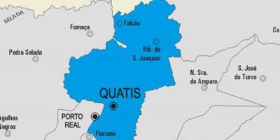 Карта муніцыпалітэта Куатис