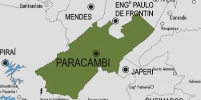 Карта муніцыпалітэта Паракамби