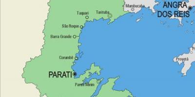 Карта муніцыпалітэце Парати