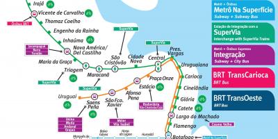 Карта Рыа-дэ-Жанейра метро